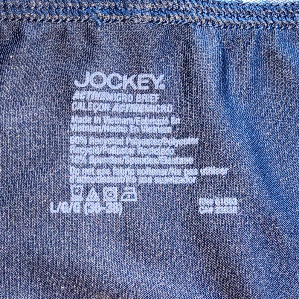Jockey Black Briefs with Logo Waistband - Picture 3 of 5